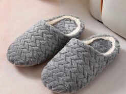 Women's Slippers Fuzzy Slippers Fluffy Slippers House Slippers Warm Slippers Home Daily Solid Color Winter Flat Heel Round Toe Casual Comfort Minimali - TheIslandCowGirl