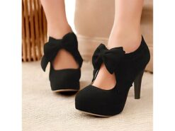 Women's Red Bow Suede Heels - Retro Platform Pumps with Stiletto Heel, Perfect for Vintage-Inspired Looks, Parties, and Special Occasions 2025 - TheIslandCowGirl