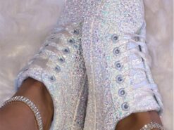 Women's Sparkly Glitter Sneakers – Comfortable Fashion Trainers for Party and Casual Wear 2025 - TheIslandCowGirl