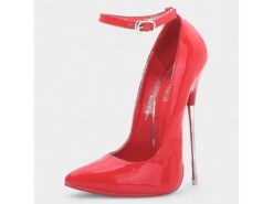 Women's Red Patent Leather Stiletto Heels with Ankle Strap - Sexy and Elegant Perfect for Night Out or Formal Events 2025 - TheIslandCowGirl