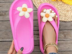Women's Colorful Flower Flip Flop Sandals – Cute Summer Beach Slippers with Soft Cushioned Sole for Casual Wear, Pool, and Vacation 2025 - TheIslandCowGirl
