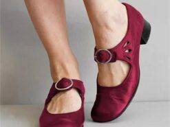 Women's Vintage Mary Jane Shoes with Buckle Strap – Retro Comfort Low-Heel Shoes for Everyday Casual Wear 2025 - TheIslandCowGirl
