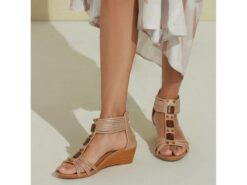 Women's Boho Wedge Sandals – Open-Toe Summer Shoes with Beaded Accents and Adjustable Strap for Casual and Beach Wear 2025 - TheIslandCowGirl