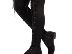 Women's Over-the-Knee Lace-Up Suede Boots with Flat Heel – Stylish and Comfortable for Casual and Winter Wear 2025 - TheIslandCowGirl