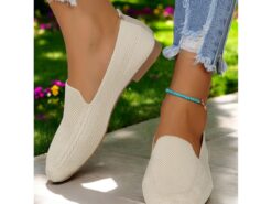 Slip-On Flyknit Shoes with Soft Knit Upper, Casual Style and Foldable Cushioned Sole for Comfortable Summer Wear and Daily Activities 2025 - TheIslandCowGirl