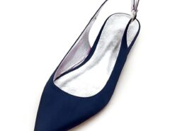 Women's Elegant Navy Blue Slingback Heels with Pointed Toe, Perfect for Weddings and Formal Events 2025 - TheIslandCowGirl