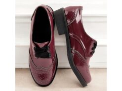 Women's Patent Faux Leather Oxford Shoes – Vintage Style Brogues with Lace-Up Design for Casual and Formal Occasions 2025 - TheIslandCowGirl