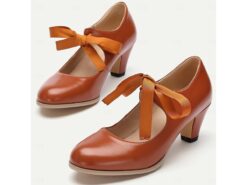 Women's Vintage Mary Jane Heels with Ribbon Bow - Retro-Inspired Block Heel Dress Shoes for Casual and Special Occasions 2025 - TheIslandCowGirl