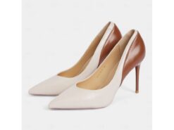 Women's Two-Tone Stiletto Heels – Elegant Pointed Toe Pumps for Office and Formal Events 2025 - TheIslandCowGirl