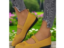 Mary Jane Slip-On Flats for Women – Lightweight, Stretchy Fly-knit and Comfort Fit, Perfect for Daily Wear and Outdoor Activities 2025 - TheIslandCowGirl