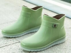 Women's Waterproof Short Rain Boots with Faux Fur Lining, Non-Slip Sole, and Multiple Color Options – Perfect for Winter Outdoor Activities 2025 - TheIslandCowGirl