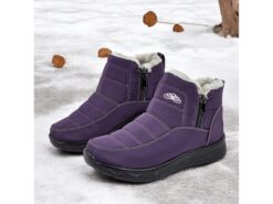 Women's Waterproof Winter Ankle Boots with Faux Fur Lining – Insulated Snow Boots for Cold Weather and Outdoor Activities 2025 - TheIslandCowGirl