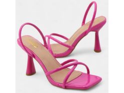 Beige Strappy Heeled Sandals with Square Toe Design – Minimalist Women's High Heels for Summer and Formal Occasions 2025 - TheIslandCowGirl