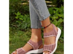 Breathable Pink Slip On Sport Sandals for Women - Comfortable & Stylish Everyday Shoes 2025 - TheIslandCowGirl