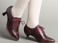 Women's Pumps Sandals Oxfords Brogue Plus Size Vintage Shoes Party Daily Cut-out Kitten Heel Elegant Vintage Fashion Faux Leather Dark Red Black White - TheIslandCowGirl