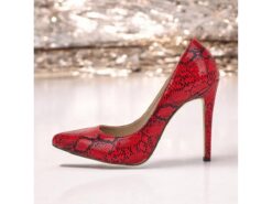 Women's Red Snakeskin Pumps with Pointed Toe and Sexy Stiletto Heels - Perfect for Parties and Special Occasions 2025 - TheIslandCowGirl
