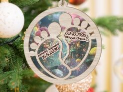 Personalized Foot Suncatcher Ornament For Window Wall Hanging Home Decor, Car Hanging Interior Rear View