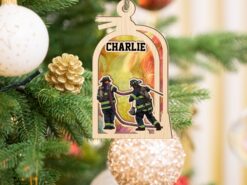 Personalized Fire Extinguisher Suncatcher Ornament For Window Wall Hanging Home Decor, Car Hanging Rearview
