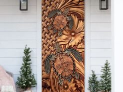 Turtle Door Cover - Unique Gifts Doorcover - Christmas Gift For Friends